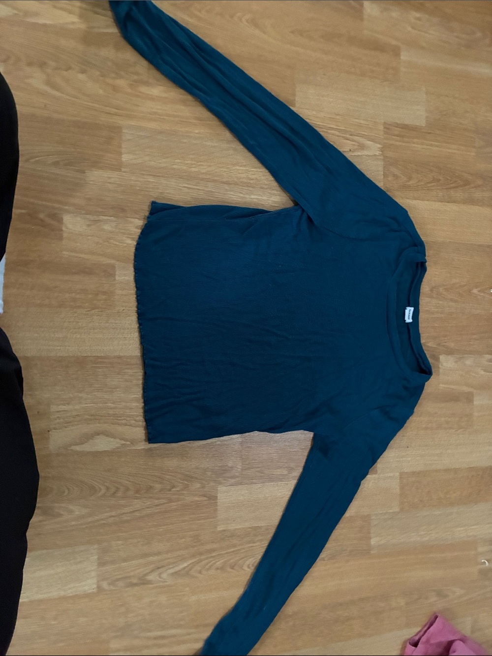 Garage Teal Crewneck Sweater